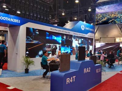 LianTronics presenta la pantalla LED de alquiler de paso fino de la serie RA en InfoComm 2016