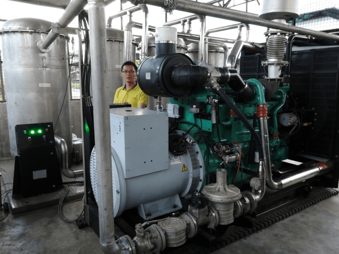 Instalação de gerador de biogás nas Filipinas