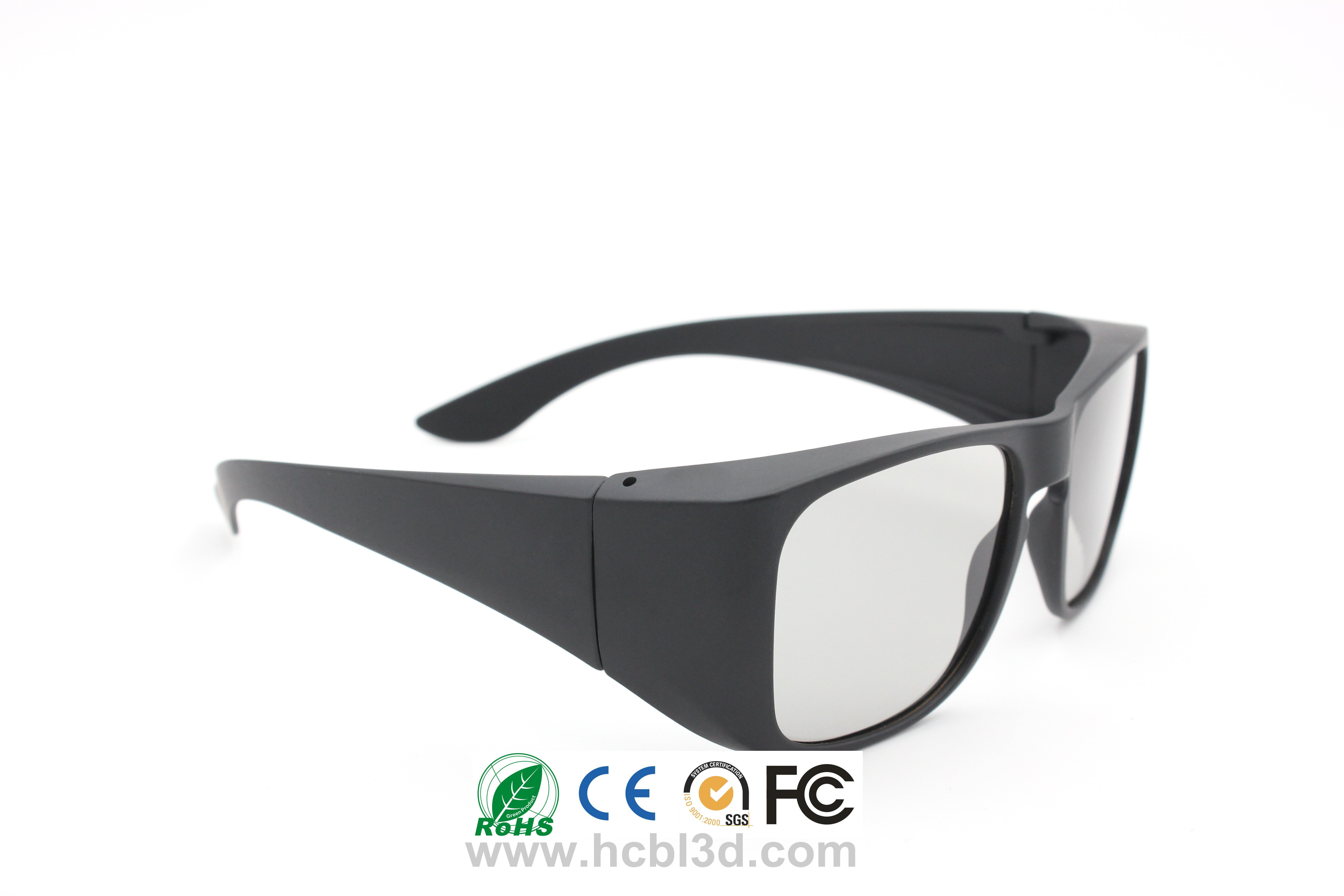 Gafas 3D con marco grande, tipo caravana, amplio campo de visión para cines digitales 3D