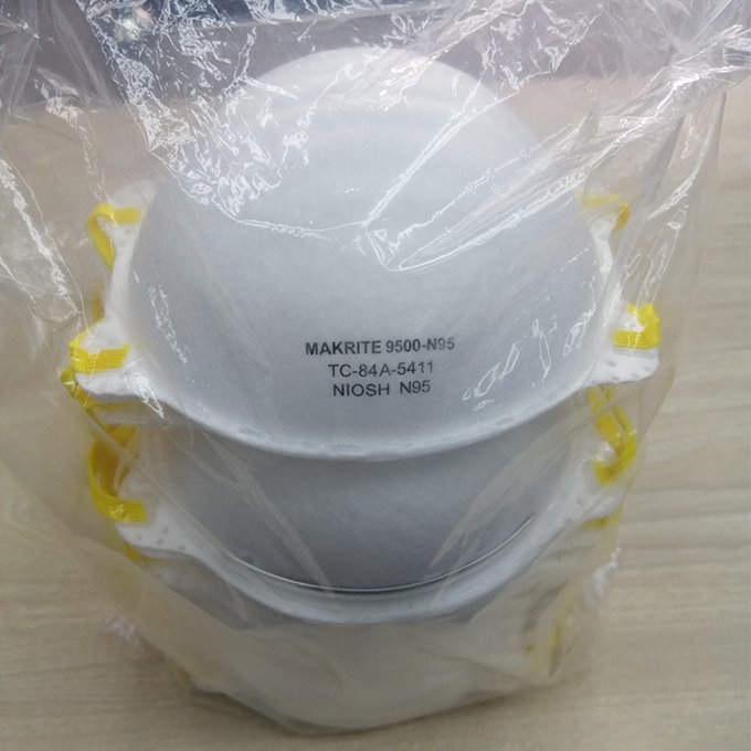 Makrite N95 9500 Niosh Mask Cup Shape Dust Face Mask CE