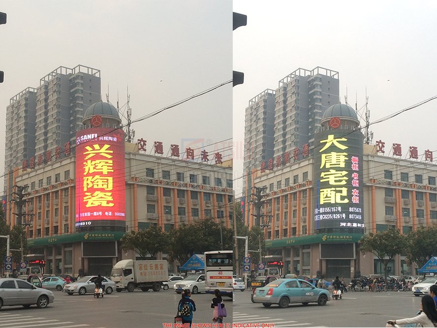 P12.5mm High Brightness Transparent LED Display Outdoor HD LED Facade Advertising Video Wall
