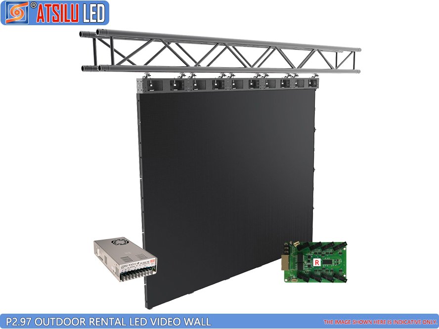 P2.97mm Outdoor Rental LED Screen Video Wall