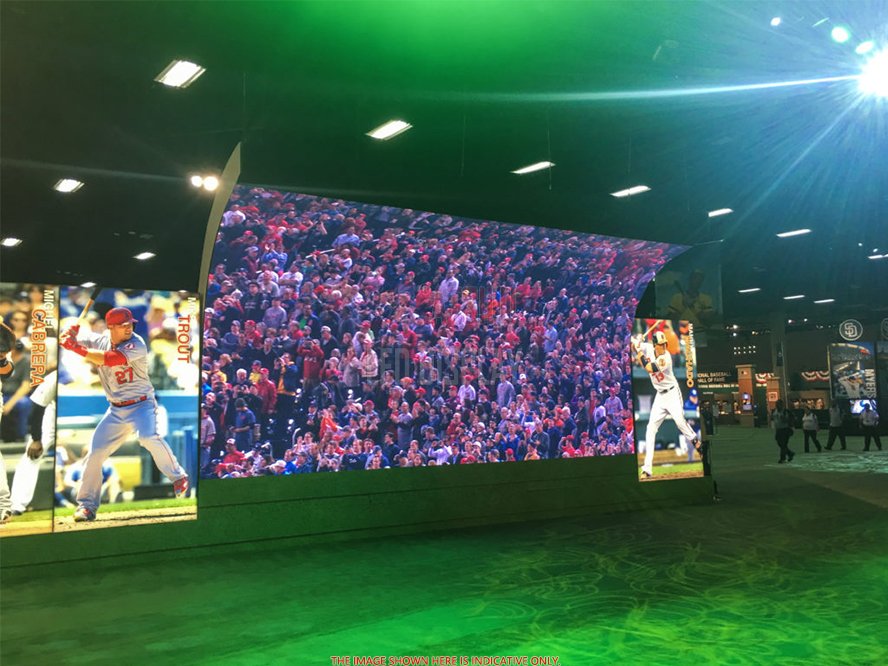 P4.81mm Curved LED Screen Video Wall Customized Shape Design Stage Backdrop Rental LED Wall