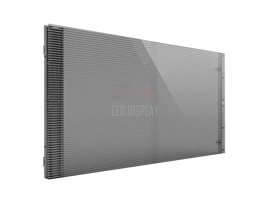 P7.81mm Semi-Outdoor Transparent LED Display Advertising LED Curtain Video Screen Wall