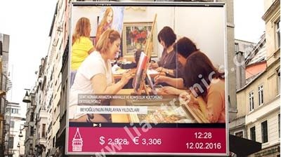 トルコの通りの広告に使用されたP8 LED看板