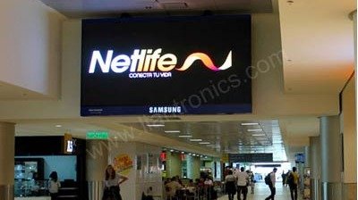 La Pantalla LED P10 en el Aeropuerto de Ecuador