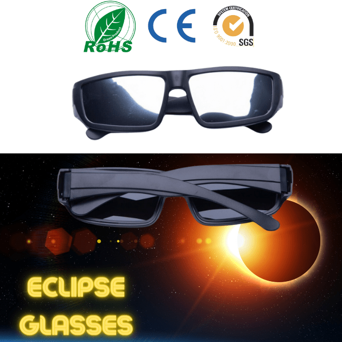 Gafas de eclipse solar/lunar HCBL con certificación CE