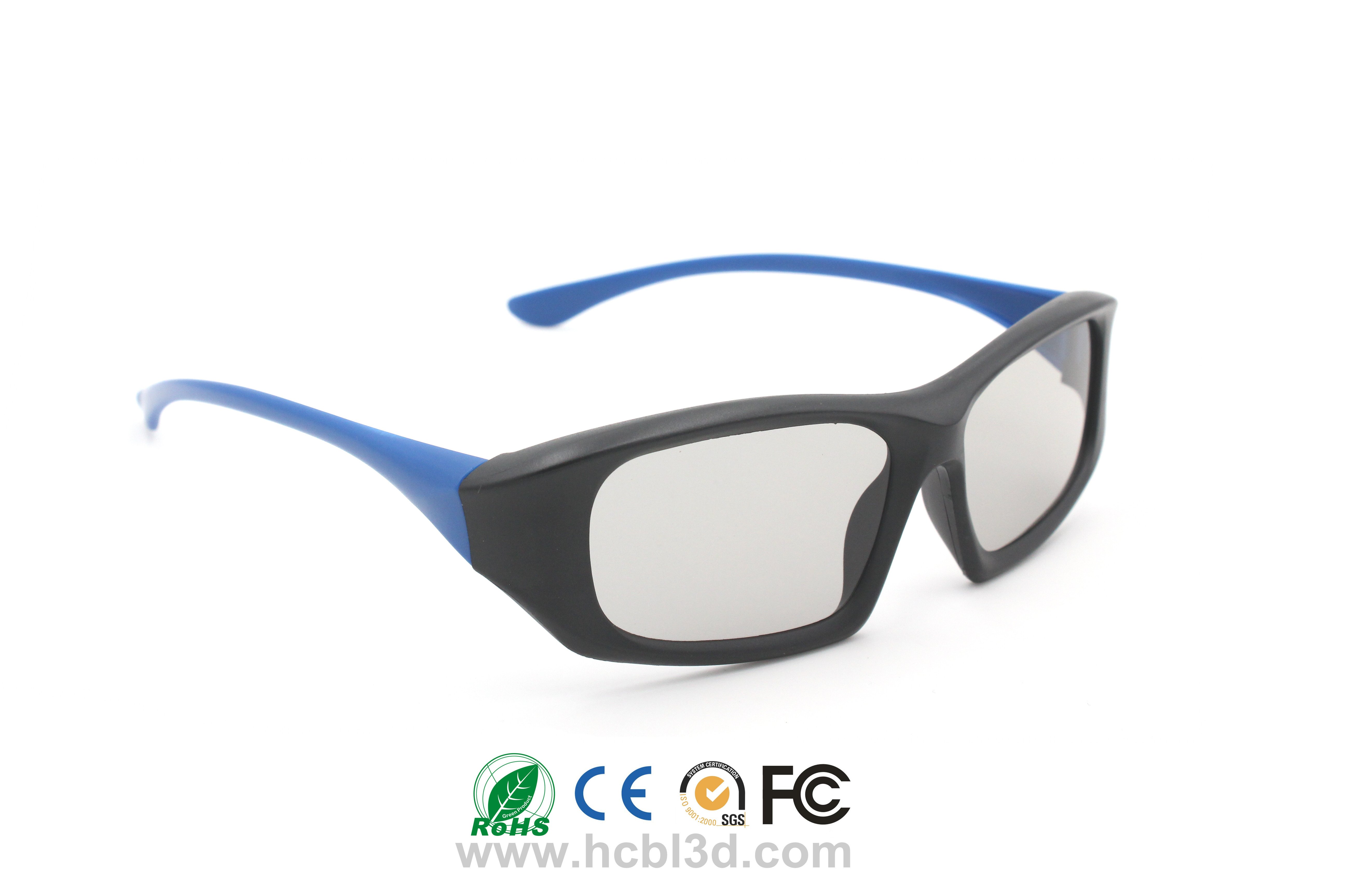 Customized Polarized 3D Glasses unique design for 3D cinemas