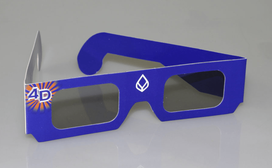 red and blue 3D glasses
