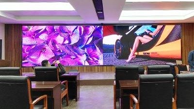 Pantalla LED interior Full HD de P1.4 mm de paso fino para el centro de control de la administración turística de Shanxi