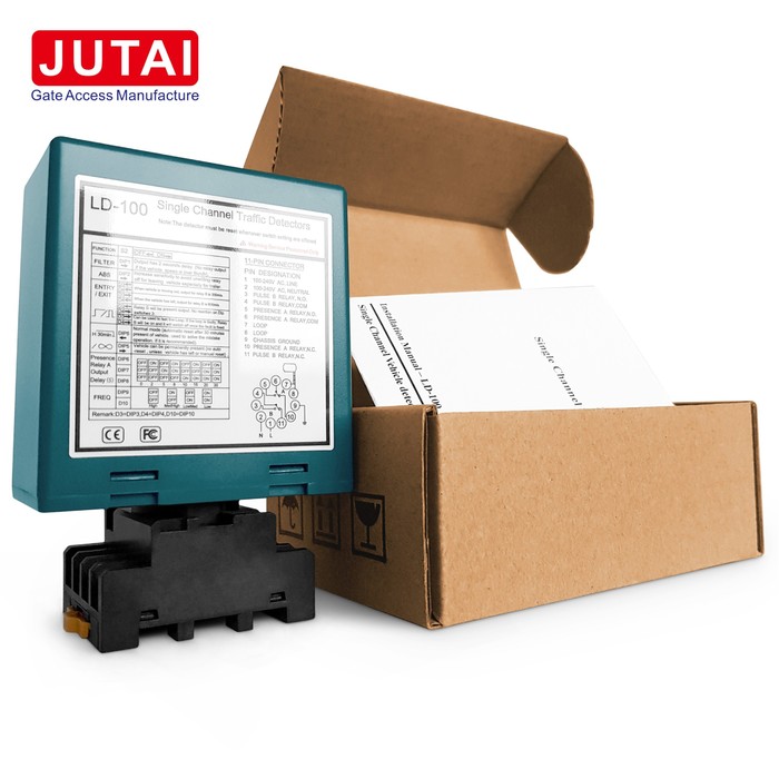 차량 루프 감지기-JUTAI 브랜드 단일 / 이중 채널