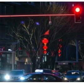 Traffic light pole light