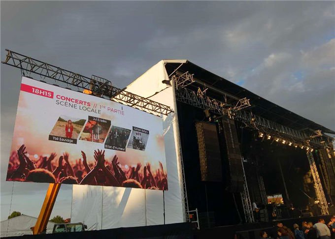 Outside Full Color Led Display Screen P3.91mm For Stage Rental 500 X 500mm