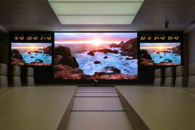 Indoor Front Service Hd Led Display Wall Ultra Thin For Conference Room