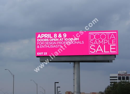 the double-side LED screen