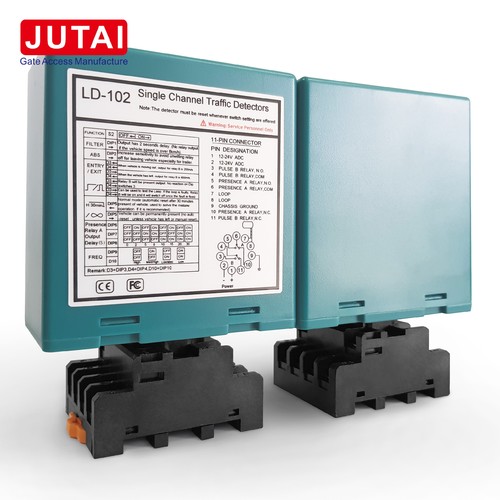 Left: Microwave vehicle detectors, Right: Inductor loop vehicle