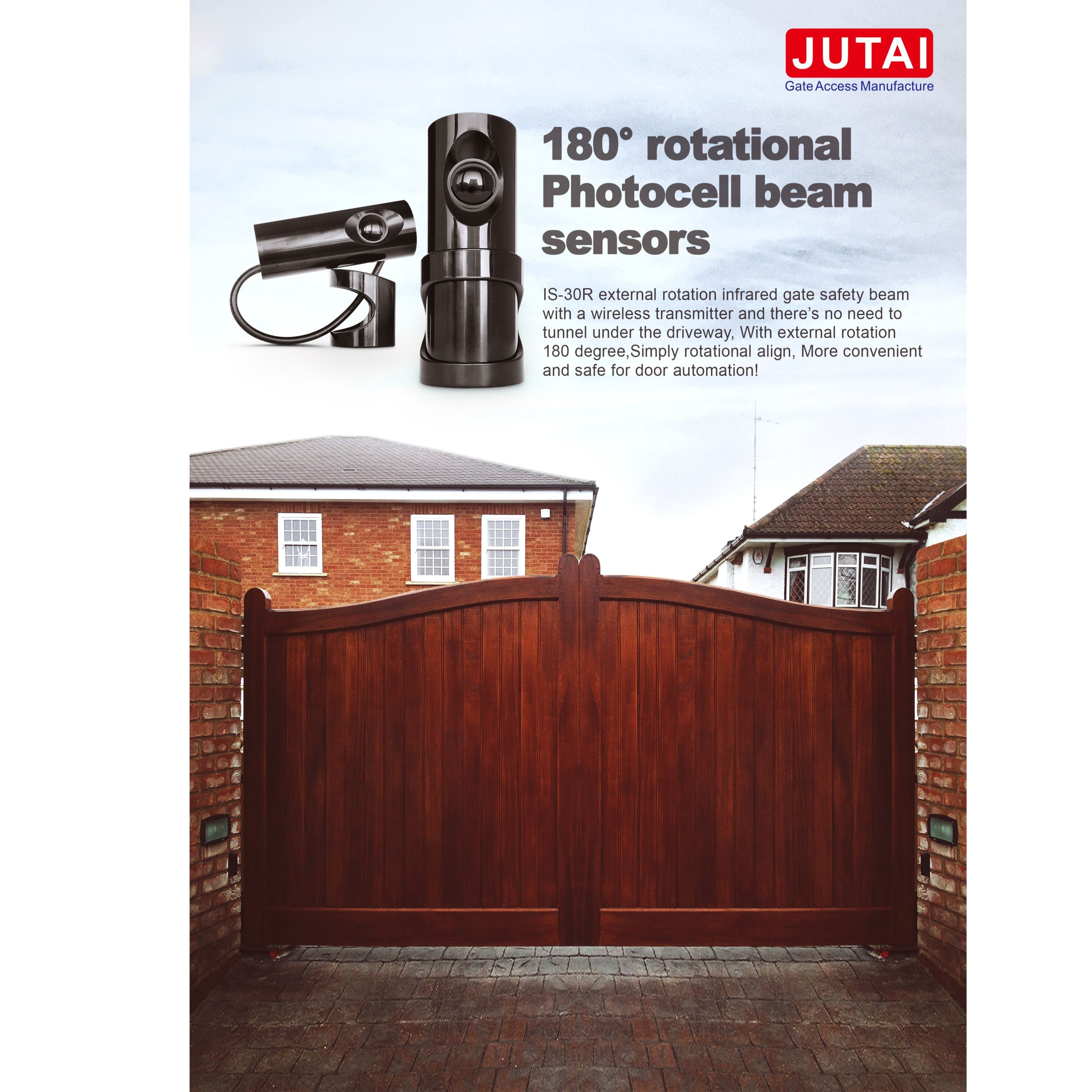 JUTAI IS-30R بوابة لاسلكية أوتوماتيكية للسلامة بالأشعة تحت الحمراء