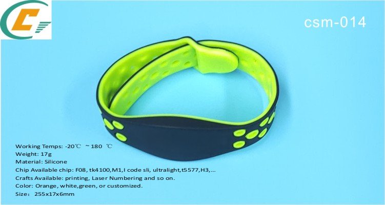 adjustable silicone wristband