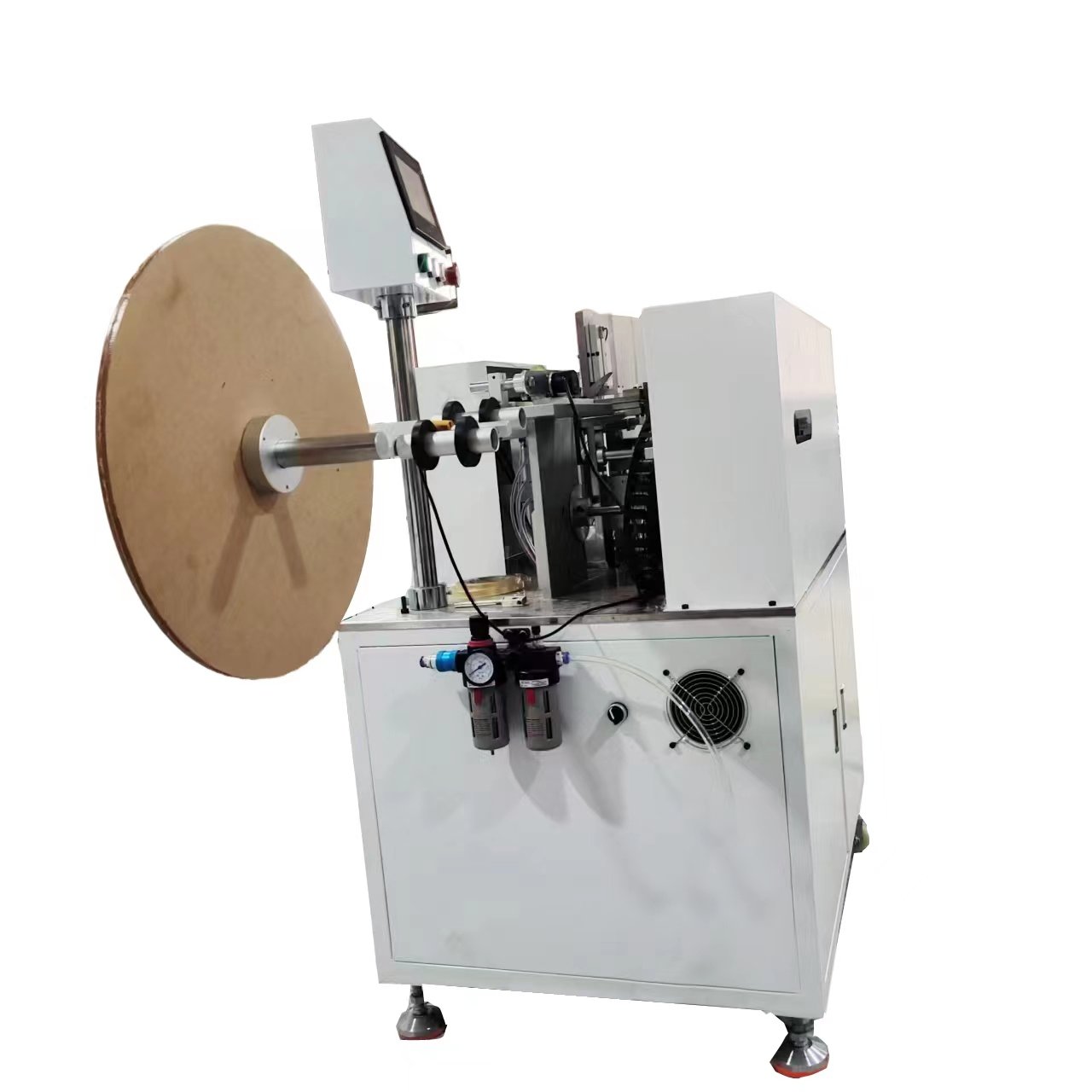 webbing roll dividing coiling machine 