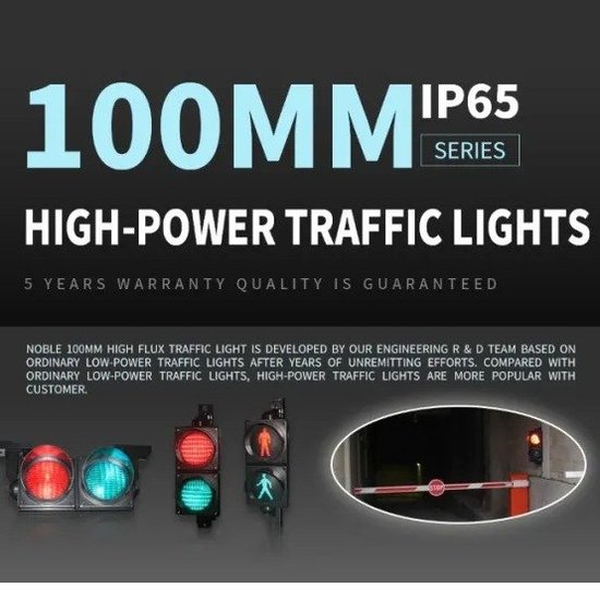 100MM High Flux Traffic Light in Competitive Price