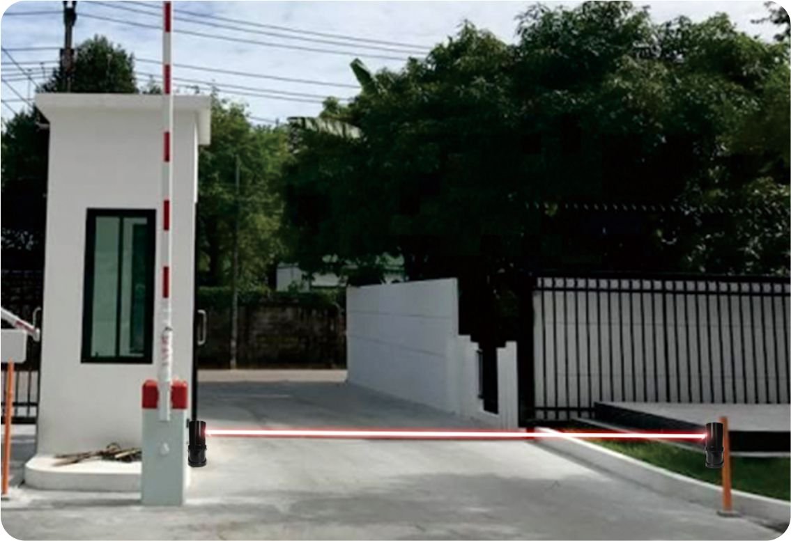 IR photocell for barrier gate automation