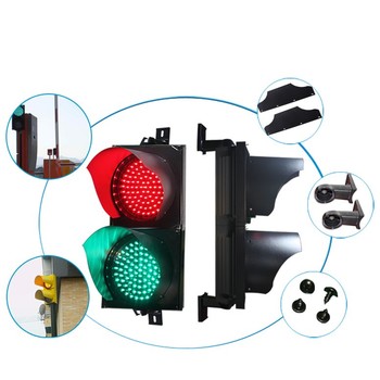 200mm 2 Aspect Traffic Light Dengan Sinyal Lalu Lintas Pemasok China