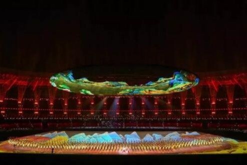 Indoor rental led display TBC LED shine on opening ceremony