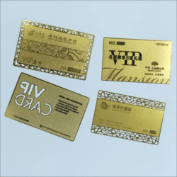 Metal barcode card for gift card VIP membership busines card