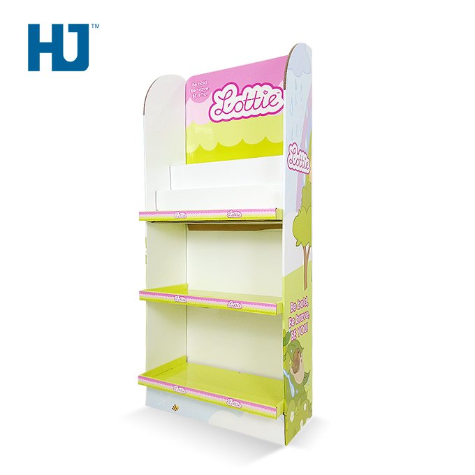 Beauty Doll Cardboard Floor Display With 3 Tiers At Supermarket Or Toy Store