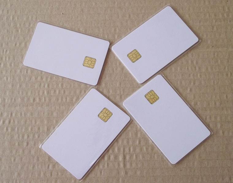 20pcs Contact IC card 4428 Chip Smart Card PVC Blank White Contact IC Card 