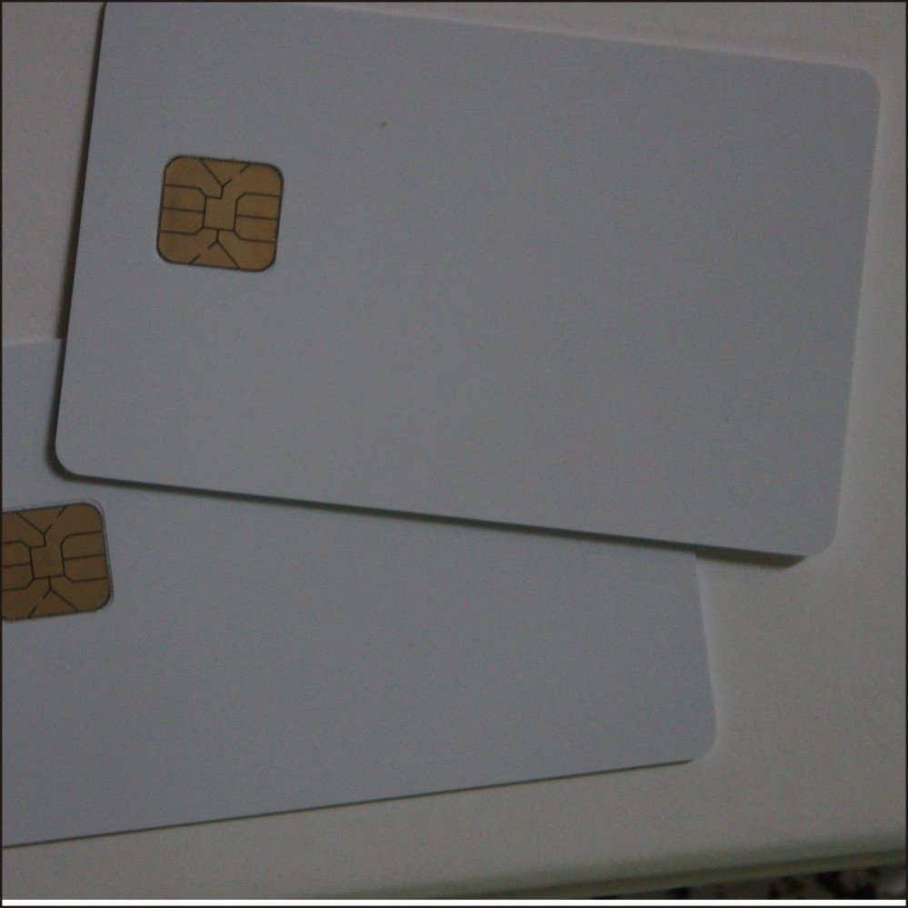 4428 Card contact chip pvc white card widely applications
