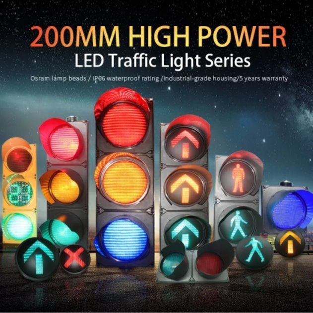 Satış için 200MM yüksek güçlü trafik ışıkları
