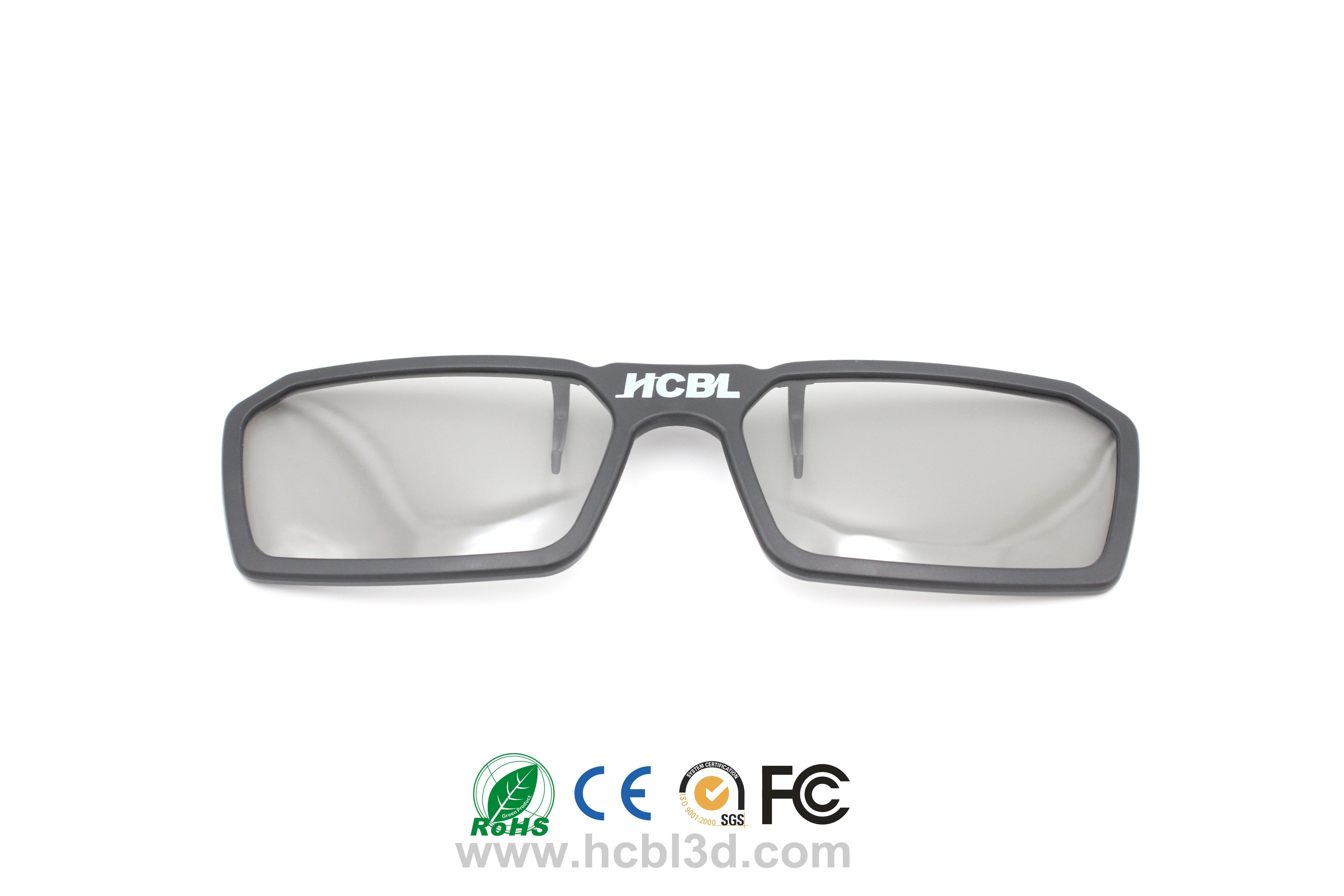 Gafas 3D miópicas Con lentes polarizadas circulares / lineales / Gafas 3D desechables / reciclables Pasivas