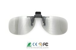 Passive polarisierte wiederverwendbare 3D-Brillen im Clip-on-Stil