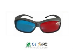 Wiederverwendbare 3D-Anaglyphen-Rot-Blau-Brille für Computerspiel / Stereofilm