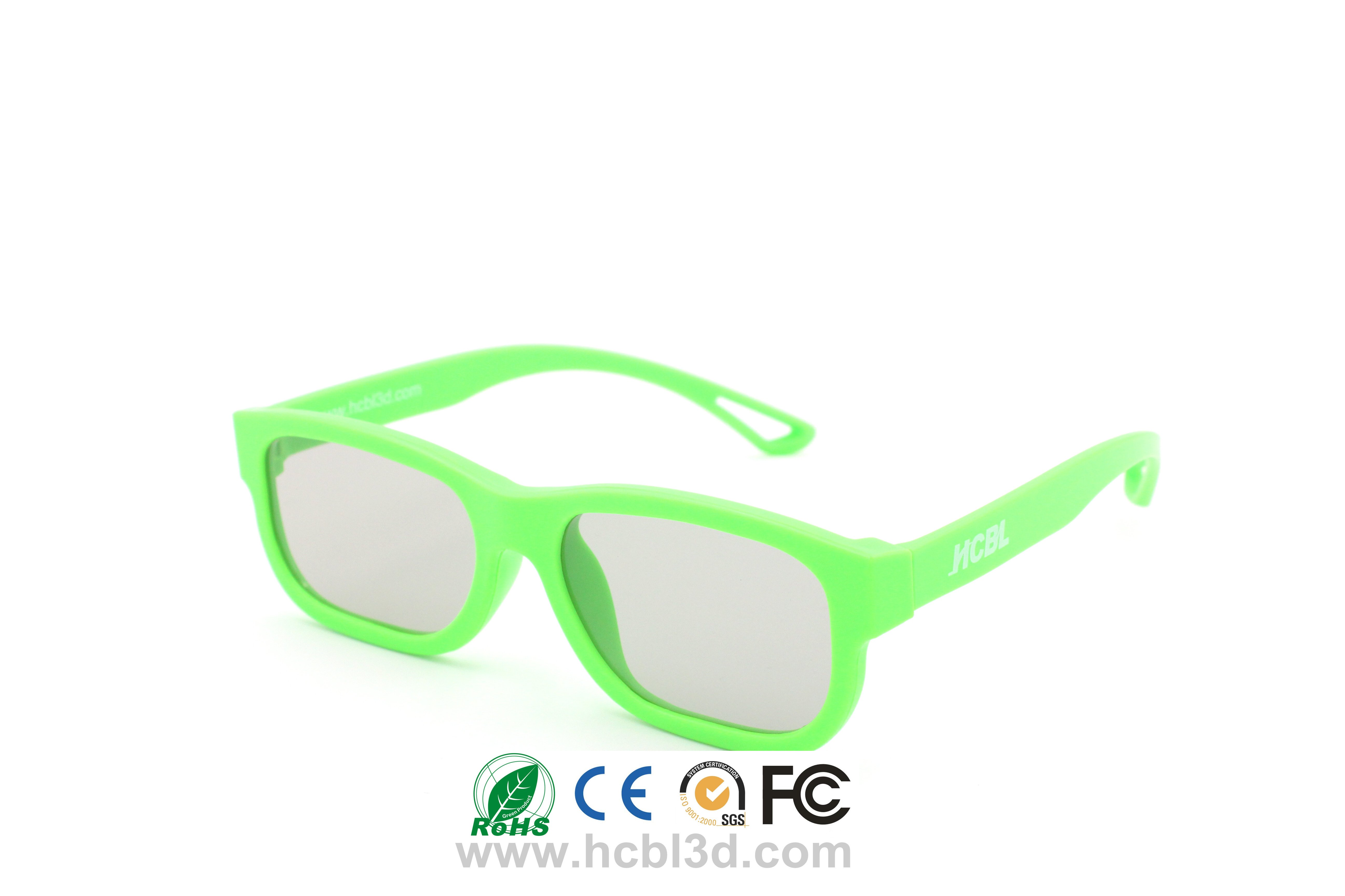 Gafas 3D con montura de plástico / gafas 3D pasivas / gafas 3D especiales para cine