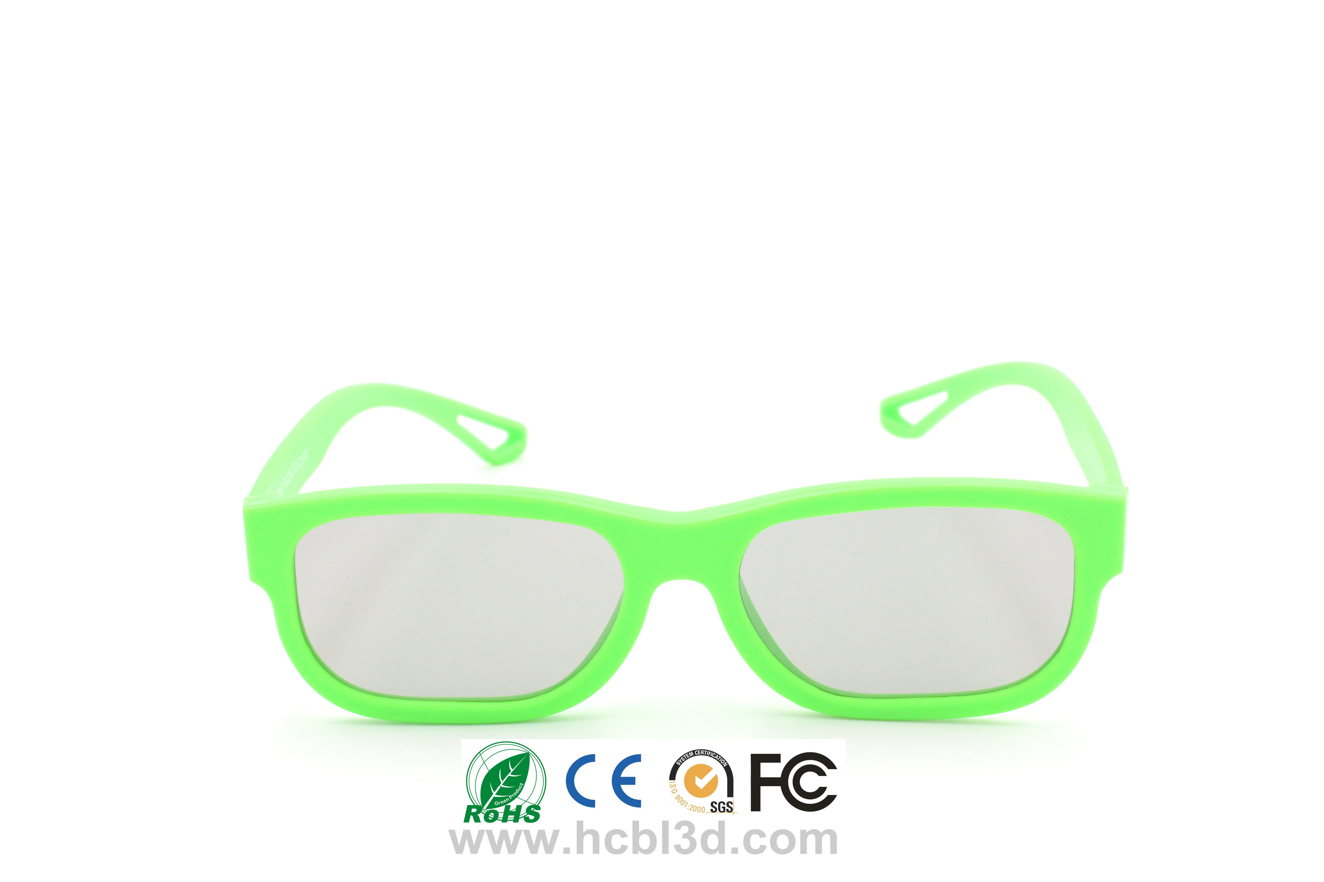 Gafas 3D con montura de plástico / gafas 3D pasivas / gafas 3D especiales para cine