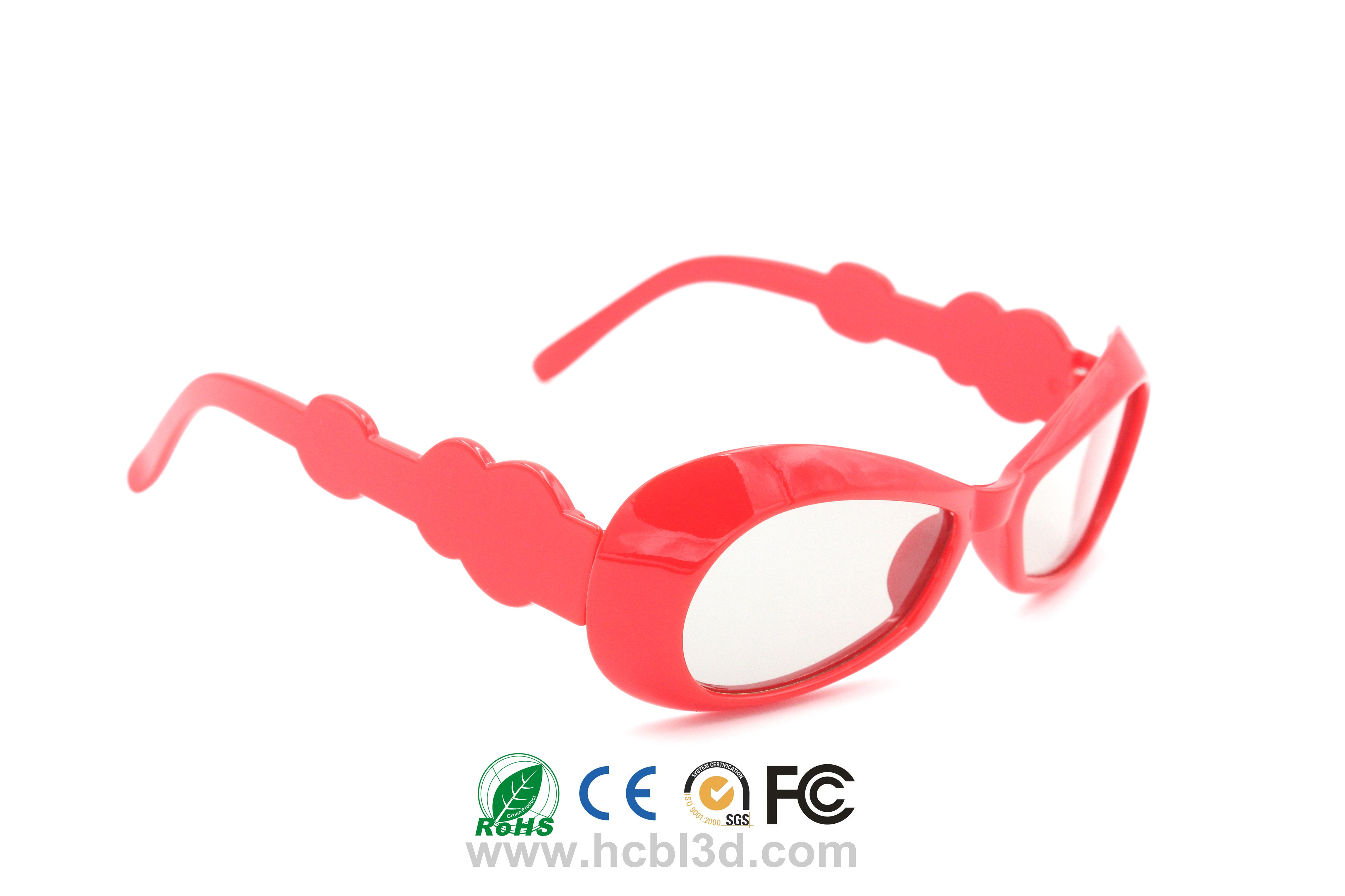 Wiederverwendbarer starker Rahmen für 3D-Brillen für Kinder in mehreren Farben erhältlich