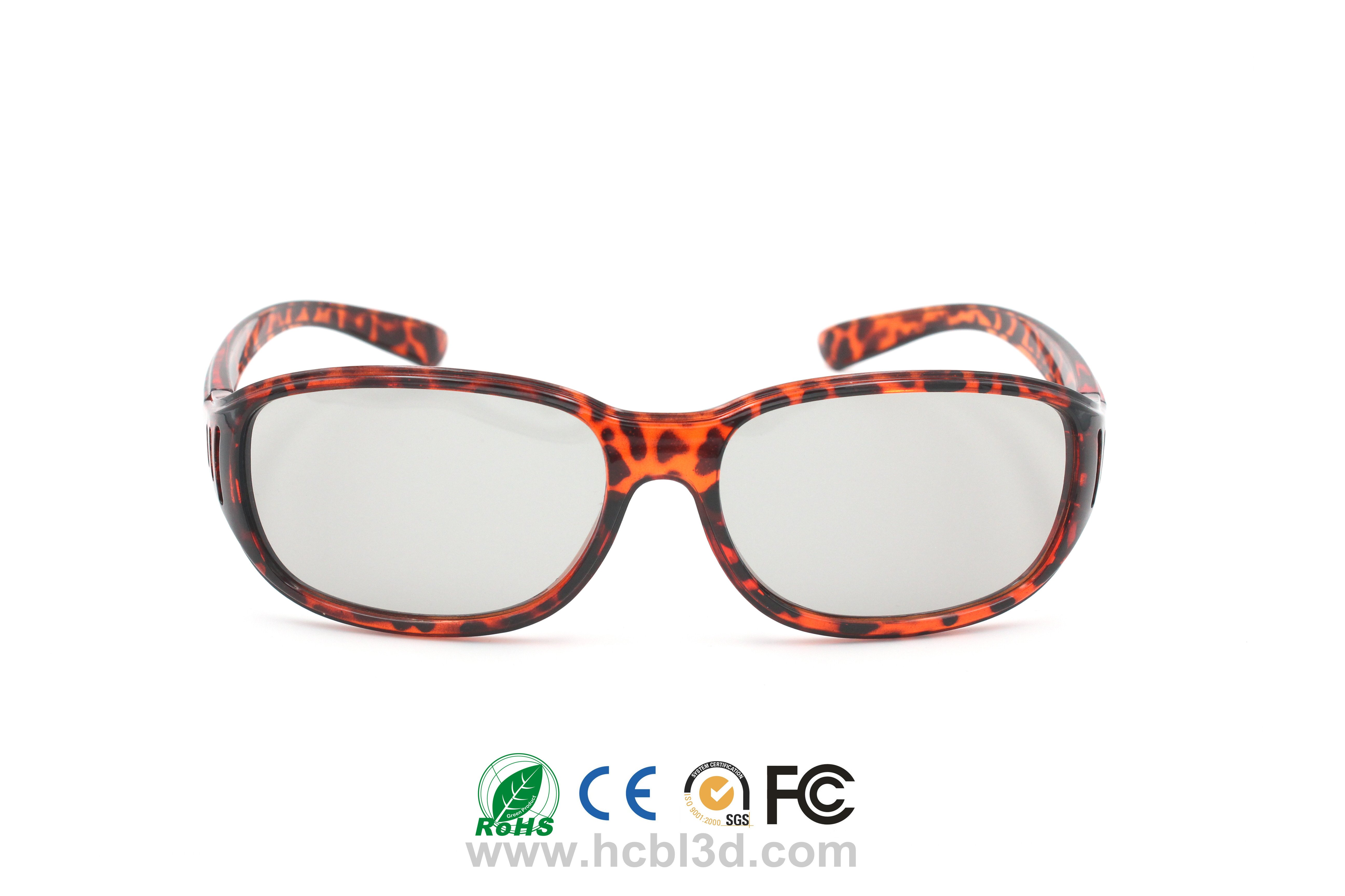 Mehrfach verwendbare 3D-Brille für 3D-Kino Red Panther Design Wiederverwendbar