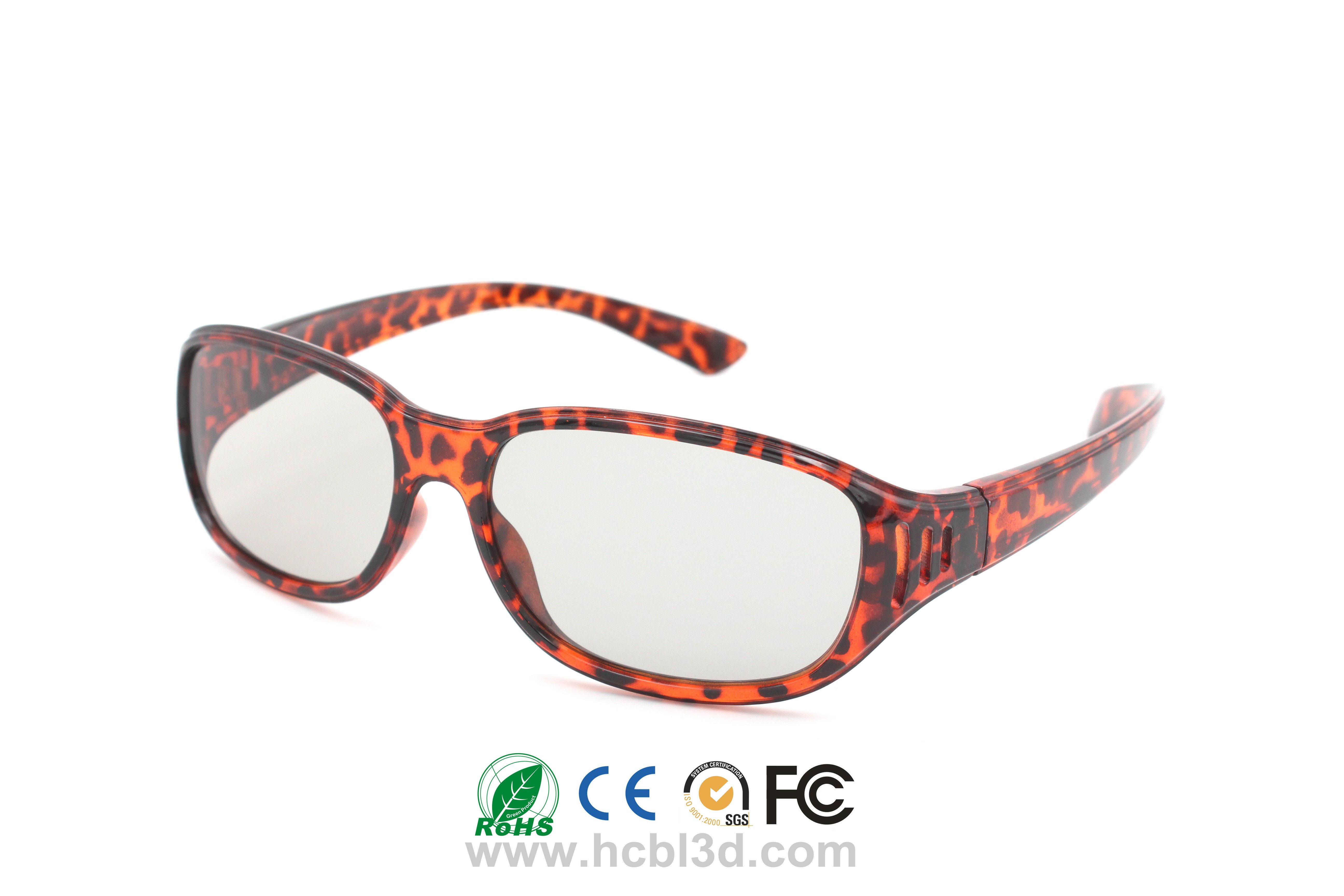 Mehrfach verwendbare 3D-Brille für 3D-Kino Red Panther Design Wiederverwendbar