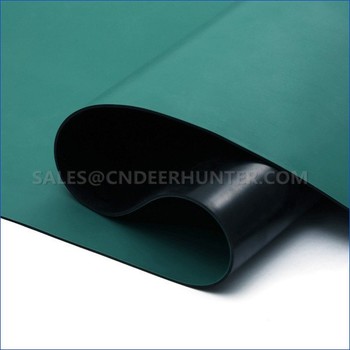 Anti-Static 2-Layer Rubber ESD Table Mat, .80 Thick, 33' roll