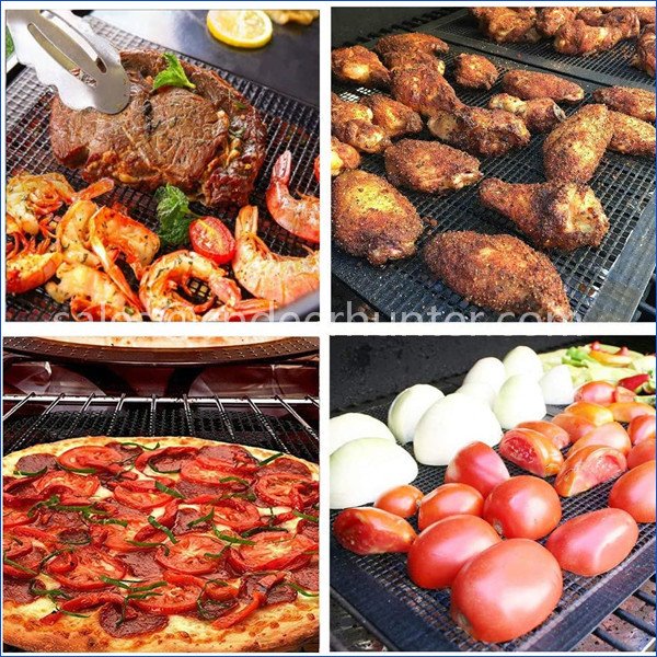 non-stick bbq grill mesh mat oven