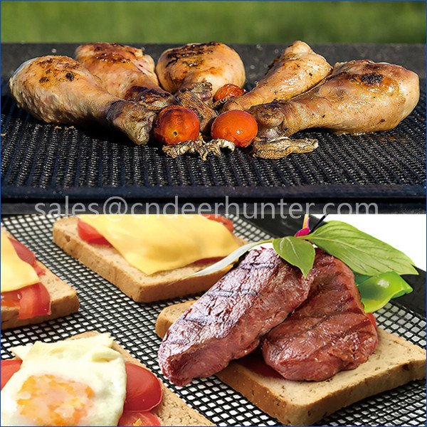 Teflon Non-stick Reusable Bbq Grill Mats Sheet Baking Mat For Barbecue  Grill Sheet Cooking Outdoor Bbq Accessories 