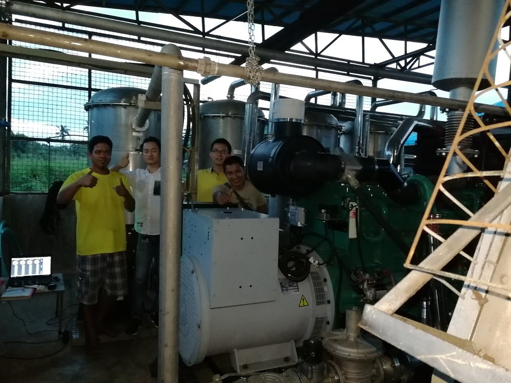 Biogas Generator with Installation Team