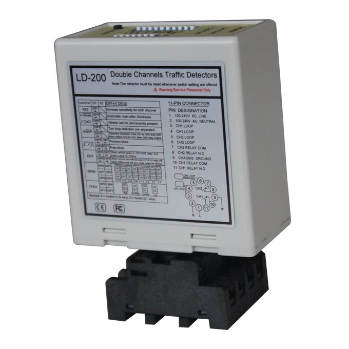 डबल-चैनल लूप वाहन डिटेक्टर बिक्री के लिए आसान प्रचालन लूप डिटेक्टर नए उत्पाद