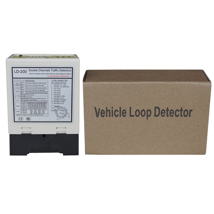 बिक्री के नए उत्पादों के लिए डबल-चैनल लूप वाहन डिटेक्टर वाहन लूप डिटेक्टर