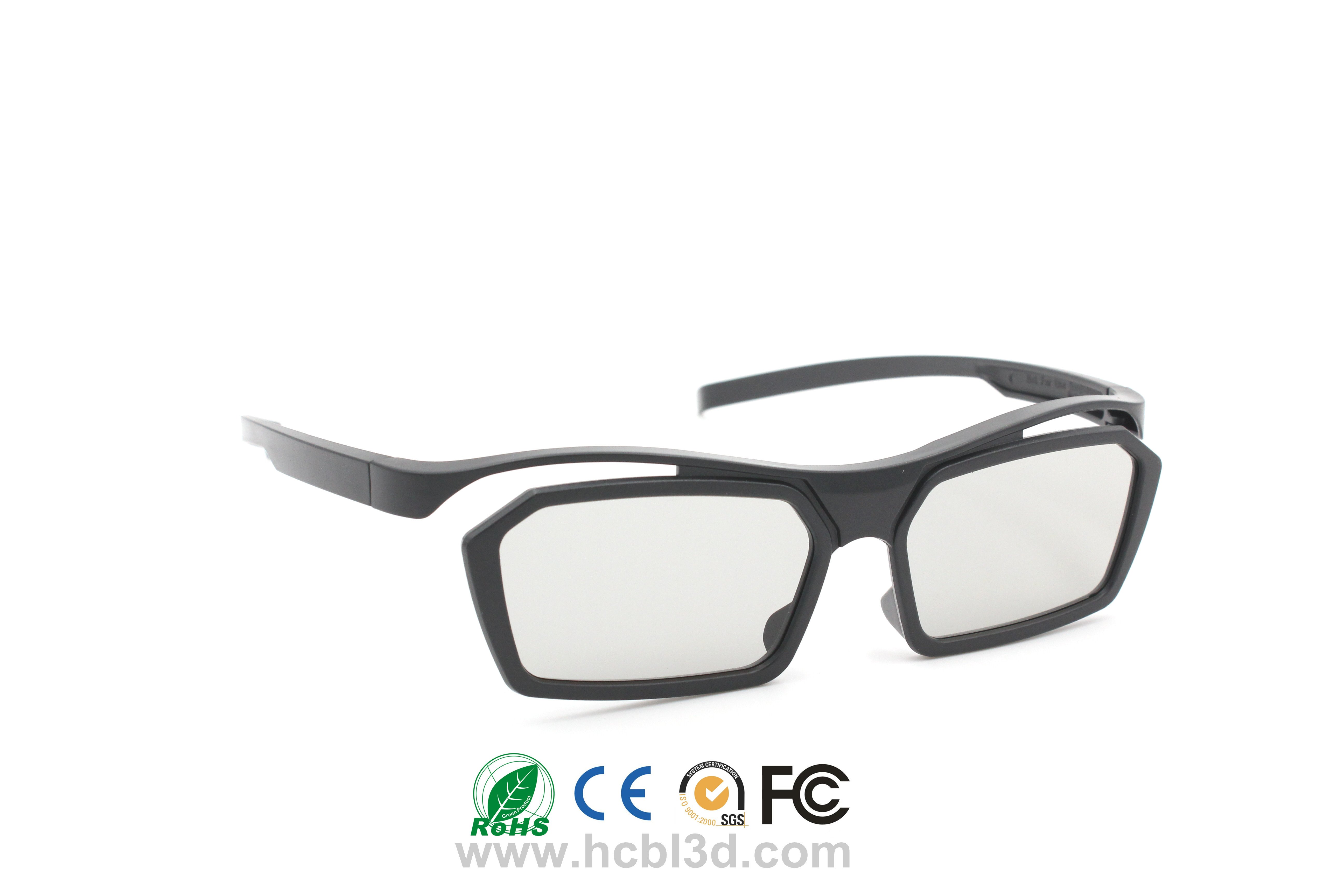 Пластиковые поляризованные стекла 3Д горячие продажи кино 3Д очки облегченный дизайн