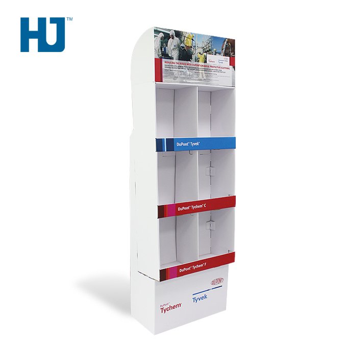 Cardboard Sidekick Displays Personal Protective Equipment Display Stands For Retail