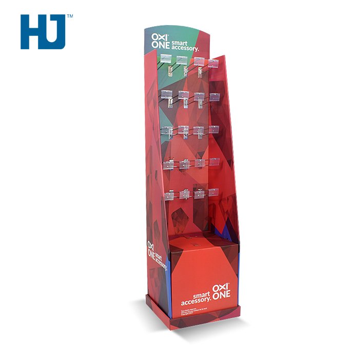 Retail Hook Displays Metal Hanging Display With Price Tag And LED Lights