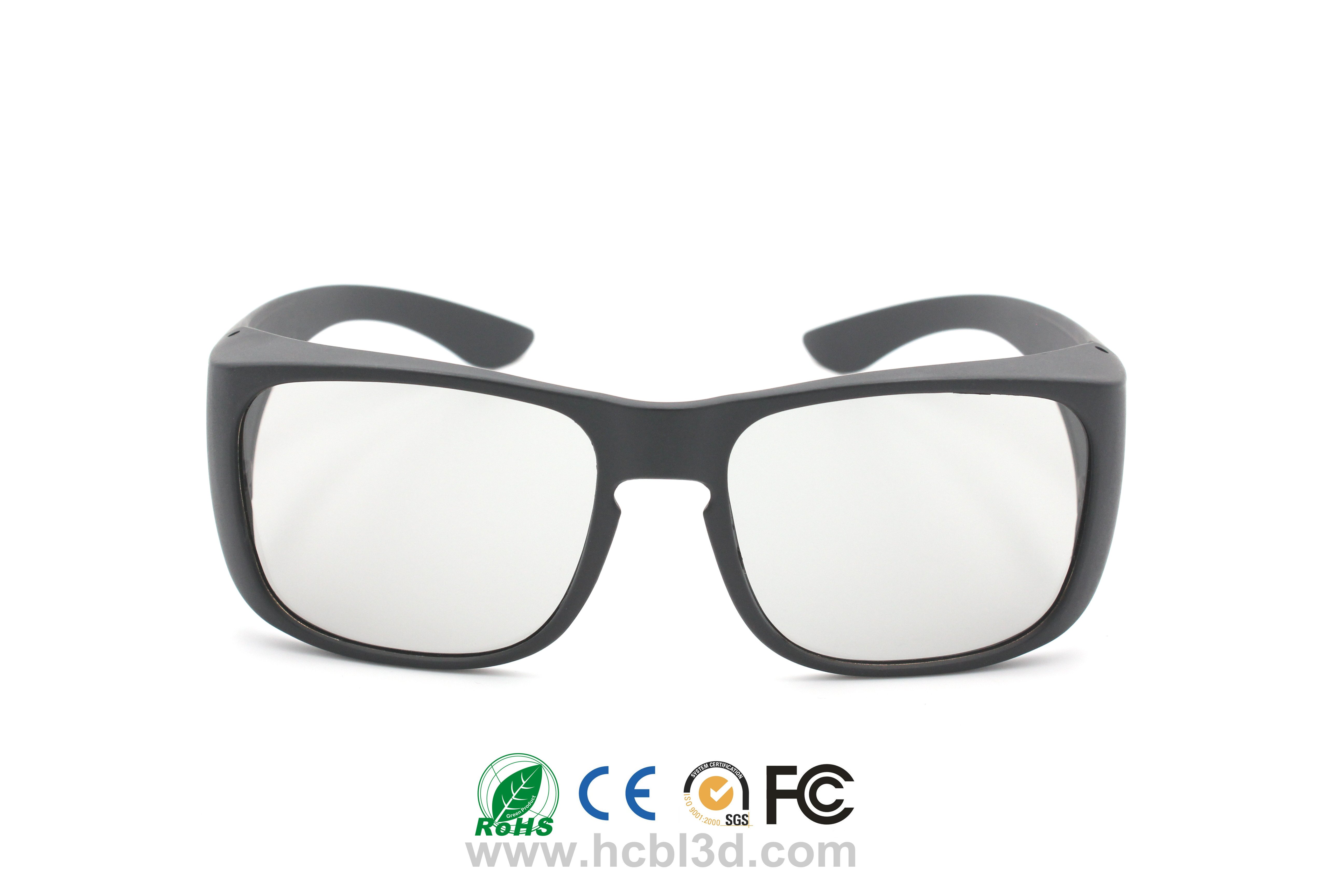 3D glasses with big frame, Caravan Type, Wide Field of Vision For Digital 3D Cinemas